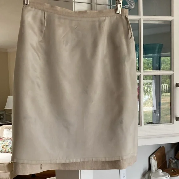 VINTAGE LINEN SKIRT SIZE 8 - Picture 7 of 8